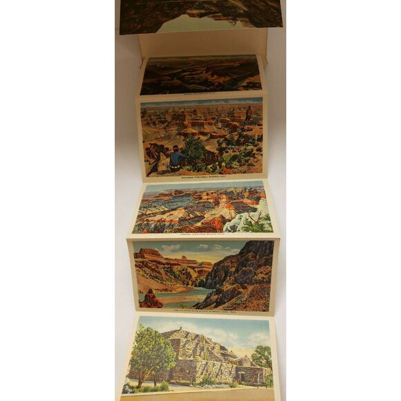 Grand Canyon National Park, Arizona, Postcard folder, 1930s, (PA58) - Picture 5 of 6